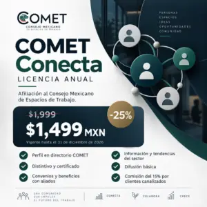 Información de la membresía COMET Conecta para espacios de trabajo