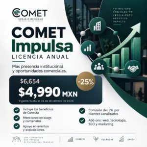 Membresía COMET Conecta para coworkings y oficinas flexibles