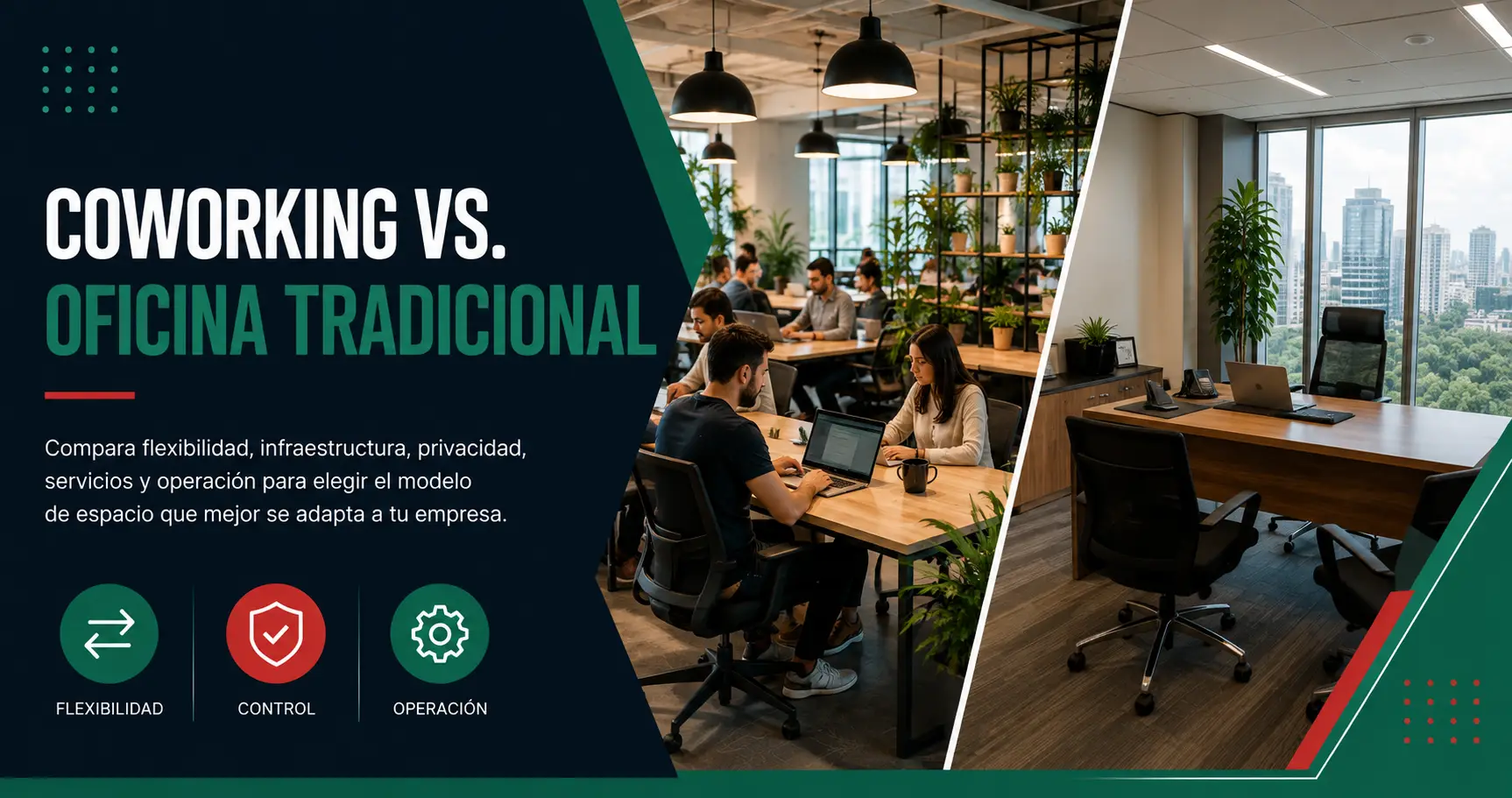 Coworking vs. oficina tradicional: ¿cuál conviene?